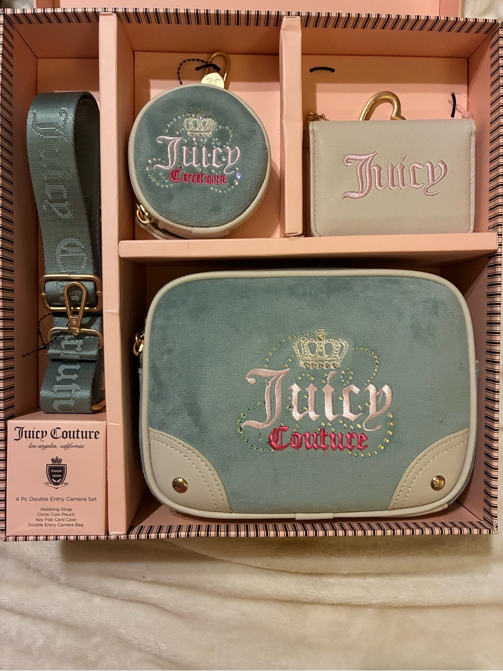 Juicy Couture 4 Piece Camera Bag Set